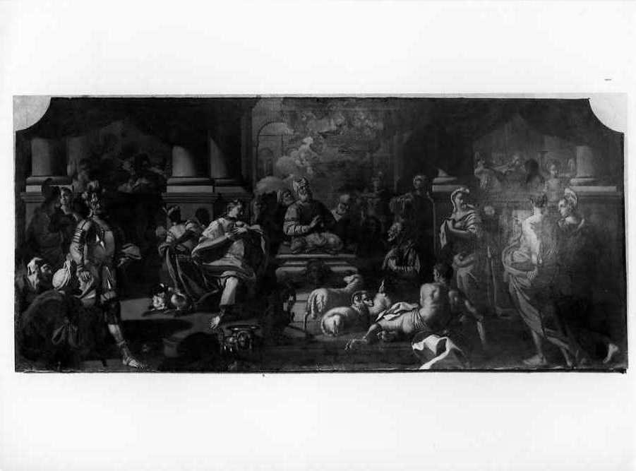 David che immola l'agnello nel tempio di Gerusalemme (dipinto) by Persico S